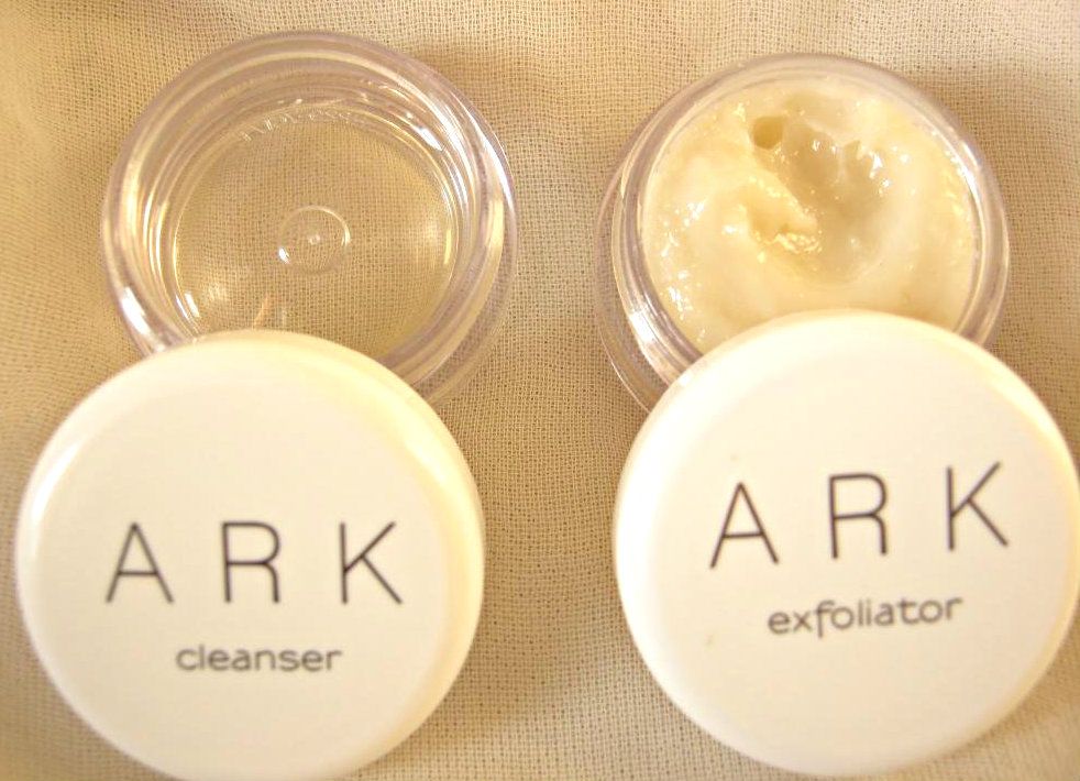 A picture of ARK skincare Cleanser and Exfoliator. 