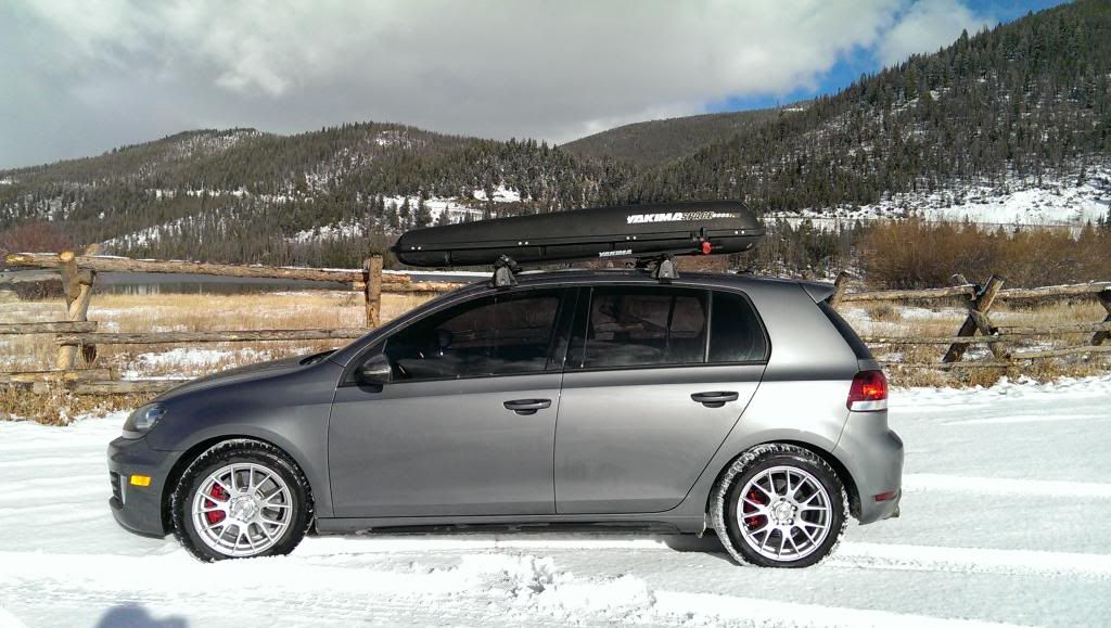 MK6 VW GTI roof rack and cargo box. Aero vs storage space