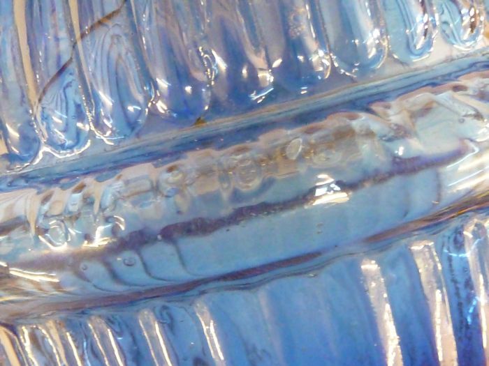 Antique Victorian Bristol Blue Glass Fire Extinguisher Harden Star Hang