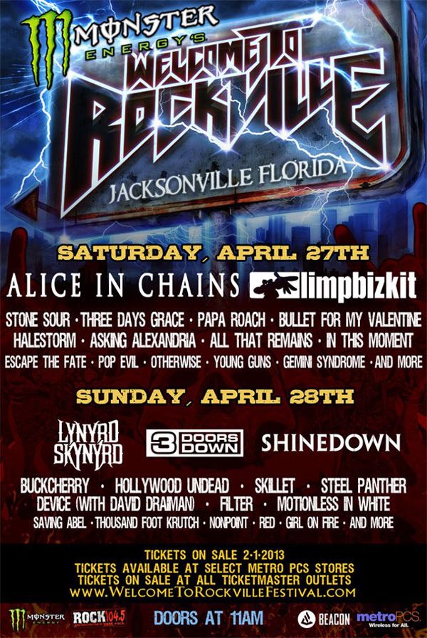 To Rockville Lineup Revealed in Metal News ( Metal