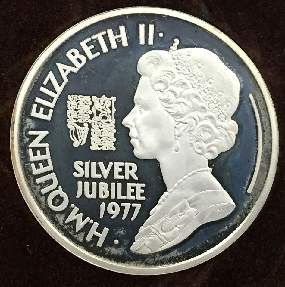 Uk Proof 1977 Queen Silver Jubilee Medal 145 Silver Oz Birmingham Mint 1107