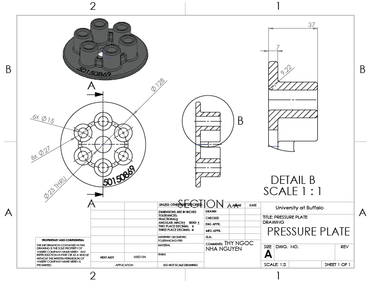 Solidworks Drawings – Thy Nguyen