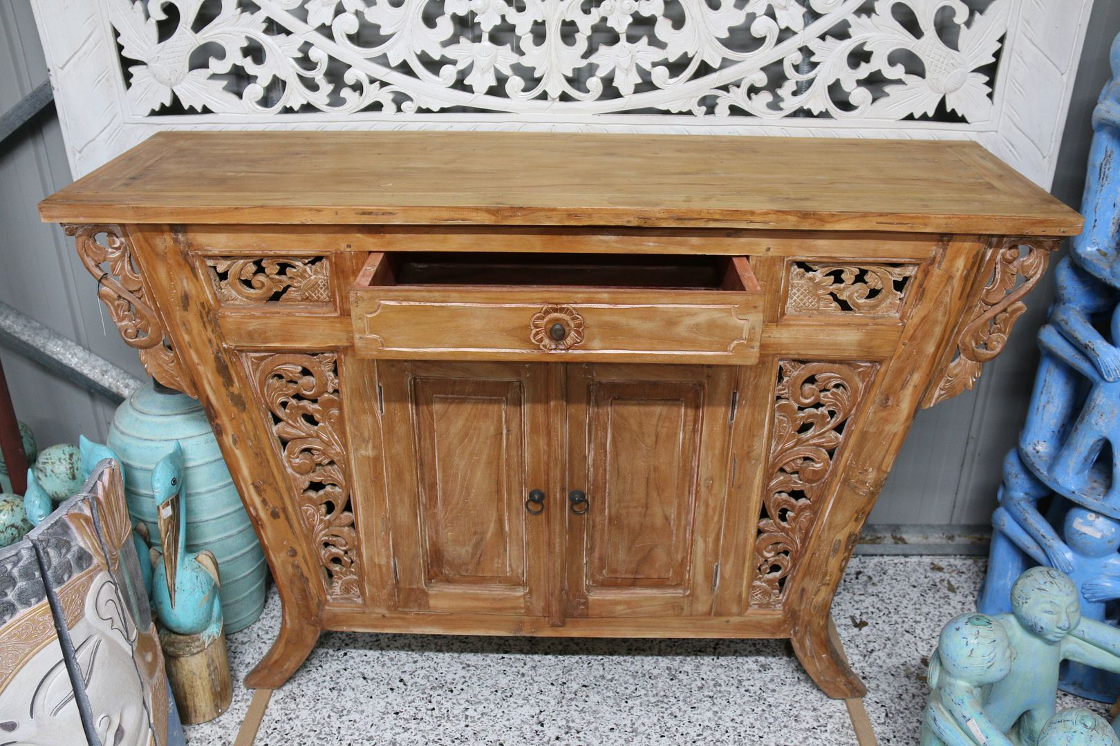 Balinese Teak Armoires For Sale